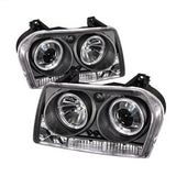 Spyder Signature Chrysler 300 05-08 Black Halo LED Projector Headlights