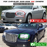 Spyder Signature Chrysler 300 05-08 Uses T10 LED Ultra White LED Bulb Dual Halo LED Projector Headlights Smoke