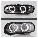Spyder Signature Chevrolet Camaro 98-02 Black Halo LED Projector Headlights