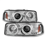 Spyder Signature GMC Sierra 1500/Sierra 1500 HD/Sierra 2500/Sierra 2500 HD/Sierra 3500/Yukon/Yukon XL 1500 99-07 Low Beam Bulb Included Projector Headlights High Beam Uses Stock Bulb Chrome