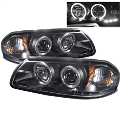 Spyder Signature Chevrolet Impala 00-05 Black Halo LED Projector Headlights