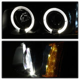 Spyder Signature Chevrolet Avalanche 1500/2500 / Silverado 1500/1500 HD/1500 HD Classic/2500/2500 HD/3500 02-06 Halo LED Projector Headlights Amber Reflector Black