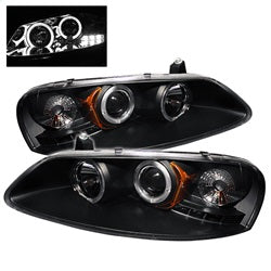 Spyder Signature Chrysler Sebring/Stratus 01-03 Black Halo Projector Headlights