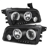 Spyder Signature Dodge Charger 06-10 Low Beam Bulb Included CCFL LED Projector Headlights High Beam Uses Stock Bulb Halogen Model Only
