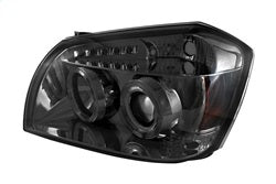 Spyder Signature Dodge Magnum 05-07 Uses T10 LED Ultra White LED Bulb Halo LED Projector Headlights Smoke