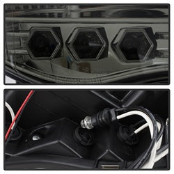 Spyder Signature Dodge Ram 1500/Ram 2500/Ram 3500 02-05 Uses T10 LED Ultra White LED Bulb Halo LED Projector Headlights Smoke