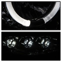 Spyder Signature Dodge Ram 1500/Ram 2500/Ram 3500 02-05 Uses T10 LED Ultra White LED Bulb Halo LED Projector Headlights Smoke