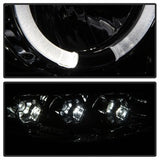 Spyder Signature Dodge Ram 1500/Ram 2500/Ram 3500 02-05 Uses T10 LED Ultra White LED Bulb Halo LED Projector Headlights Smoke
