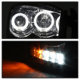 Spyder Signature Dodge Ram 1500/Ram 2500/Ram 3500 06-08 Uses T10 LED Ultra White LED Bulb Halo LED Projector Headlights Smoke