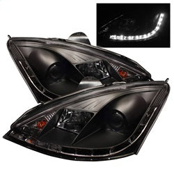 Spyder Signature Ford Focus 00-04 Black DRL LED Projector Headlights