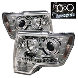 Spyder Signature Ford F-150 09-14 Halogen Model Only Halo LED Projector Headlights Not Compatible w/Xenon/HID Model Chrome