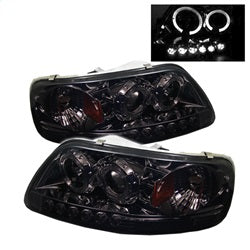 Spyder Signature Ford Expedition/F-150 97-02 1 pc. Halo LED Projector Headlights Uses T10 LED Ultra White LED Bulb Smoke