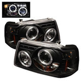 Spyder Signature Ford Ranger 01-11 1 pc. Halo LED Projector Headlights Replaceable LED Black