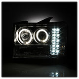 Spyder Signature GMC Sierra 1500/Sierra 2500 HD/Sierra 3500 HD 07-13 Chrome Halo Projector Headlights