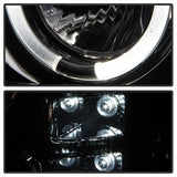 Spyder Signature GMC Sierra 1500/Sierra 2500 HD/Sierra 3500 HD 07-13 High H1 And Low H1 Smoke Halo Projector Headlights