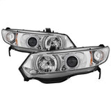 Spyder Signature Honda Civic 06-08 Chrome Halo Projector Headlights