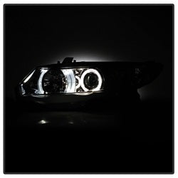 Spyder Signature Honda Civic 06-08 Chrome Halo Projector Headlights