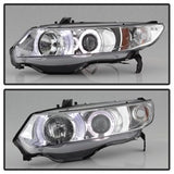 Spyder Signature Honda Civic 06-08 Chrome Halo Projector Headlights