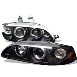 Spyder Signature Honda Civic 92-95 1 pc. Halo Projector Headlights Black