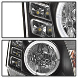 Spyder Signature Infiniti G35 03-07 Halogen Model Only Halo DRL LED Projector Headlight Not Compatible With Xenon/HID Model High H4/Low H7 Included