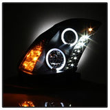Spyder Signature Infiniti G35 03-07 Halogen Model Only Halo DRL LED Projector Headlight Not Compatible With Xenon/HID Model High H4/Low H7 Included
