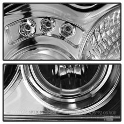 Spyder Signature Jeep Grand Cherokee 05-07 Chrome Halo LED Projector Headlights