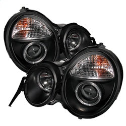 Spyder Signature Mercedes-Benz E300/E320/E420/E430 95-99 Black Halo Projector Headlights