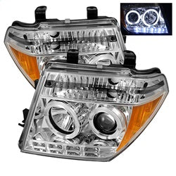 Spyder Signature Nissan Frontier/Pathfinder 05-08 Chrome Halo LED Projector Headlights