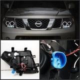 Spyder Signature Nissan Frontier/Pathfinder 05-08 Smoke Halo LED Projector Headlights