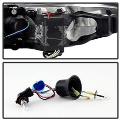 Spyder Signature Pontiac Grand Prix 97-03 1 pc. CCFL Halo Projector Headlights Black