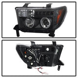Spyder Signature Toyota Sequoia/Tundra 08-13 Black Halo Projector Headlights w/o Headlight Washer