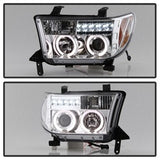 Spyder Signature Toyota Sequoia/Tundra 08-13 Chrome Halo Projector Headlights w/o Headlight Washer