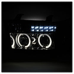 Spyder Signature Toyota Sequoia/Tundra 08-13 Smoke Halo Projector Headlights w/o Headlight Washer