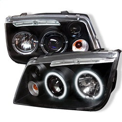 Spyder Signature Volkswagen Jetta 99-05 Black CCFL LED Projector Headlights
