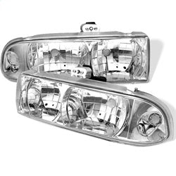 Spyder Signature Chevrolet S10 Blazer/S10 Pickup 98-05 Chrome Crystal Headlights