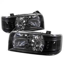 Spyder Signature Ford Bronco/F-150 92-96 1 pc. LED Crystal Headlights Black