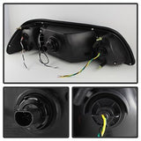 Spyder Signature Ford Mustang 87-93 1 pc. LED Crystal Headlights Black