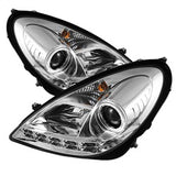 Spyder Signature Mercedes-Benz SLK280/SLK300/SLK350/SLK55 AMG 06-08 Xenon/HID Model Only DRL LED Projector Headlights Not Compatible w/Halogen Model Chrome