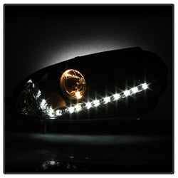 Spyder Signature Volkswagen GTI/Jetta/Rabbit 06-09 Halogen Model Only DRL LED Projector Headlights Not Compatible w/Xenon/HID Model Black