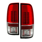 Spyder Ford F-250 Super Duty/F-350 Super Duty/F-450 Super Duty 08-16 Version 2 LED Tail Lights Red/Clear