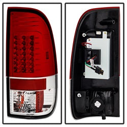 Spyder Ford F-250 Super Duty/F-350 Super Duty/F-450 Super Duty 08-16 Version 2 LED Tail Lights Red/Clear