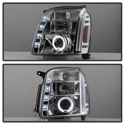 Spyder Signature GMC Yukon/Yukon XL 1500/Yukon XL 2500 07-14 Chrome Halo Projector Headlights