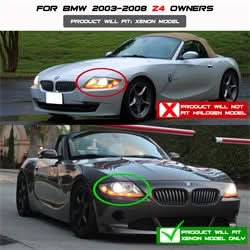Spyder Signature BMW Z4 03-08 HID Type Halo Projector Headlights Xenon/HID Model Only Not Compatible w/Halogen Model