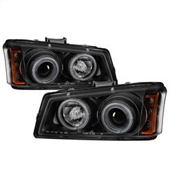 Spyder Signature Chevrolet Avalanche 1500/Avalanche 2500/Silverado 1500/Silverado 1500 HD/Silverado 1500 HD Classic/Silverado 2500/Silverado 2500 HD/Silverado 3500 02-06 Will Not Fit Models w/Body Cladding CCFL LED Projector Headlights Black