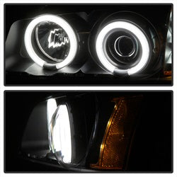 Spyder Signature Chevrolet Avalanche 1500/Avalanche 2500/Silverado 1500/Silverado 1500 HD/Silverado 1500 HD Classic/Silverado 2500/Silverado 2500 HD/Silverado 3500 02-06 Will Not Fit Models w/Body Cladding CCFL LED Projector Headlights Black