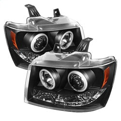 Spyder Signature Chevrolet Avalanche/Suburban 1500/Suburban 2500/Tahoe 07-13 Black CCFL LED Projector Headlights