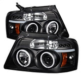 Spyder Ford F150 04-08 Projector Headlights - Version 2 - CCFL Halo - Black