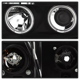 Spyder Signature Toyota Sequoia/Tundra 08-13 Black CCFL Halo LED Projector Headlights w/o Headlight Washer