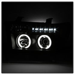 Spyder Signature Toyota Sequoia/Tundra 08-13 Black CCFL Halo LED Projector Headlights w/o Headlight Washer