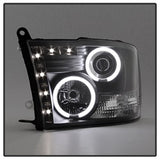 Spyder Signature Dodge Ram 1500/Ram 2500/Ram 3500/1500/2500/3500 09-10 Halogen Models Only CCFL LED Projector Headlights Not Compatible w/Factory Projection And LED DRL Black